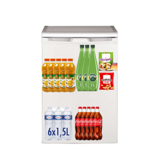 Réfrigérateur 140L garni de boissons sans alcool