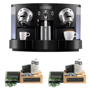 Nespresso CS220 avec kit 400 cafés (chauffe-lait inclus)
